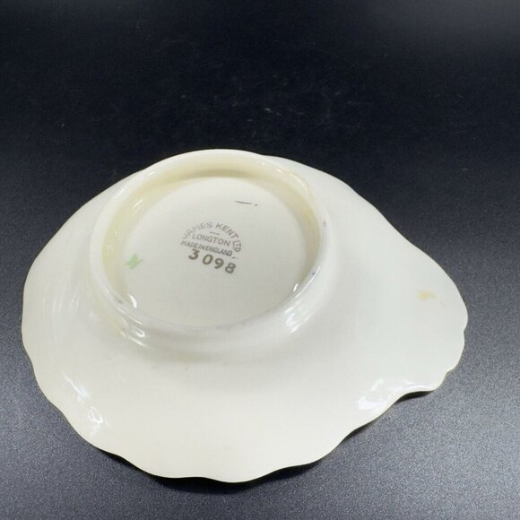 Vintage James Kent Longton Porcelain Spoon Rest Floral Pattern Painted England - Picture 11 of 15